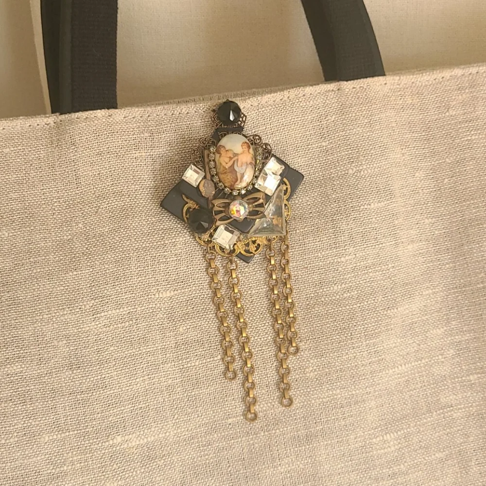 LAST CHANCE!! Spiegel Tote Bag Handbag Purse Upcycled - Picture 7 of 12